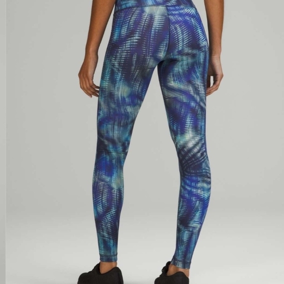 LULULEMON INVIGORATE HR Shapeshifter Blue Flux Leggings Sz 2 Full - Picture 1 of 7